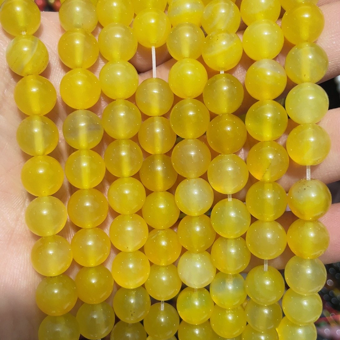 玛瑙/玉髓合金珠宝半成品黄玛瑙卡10