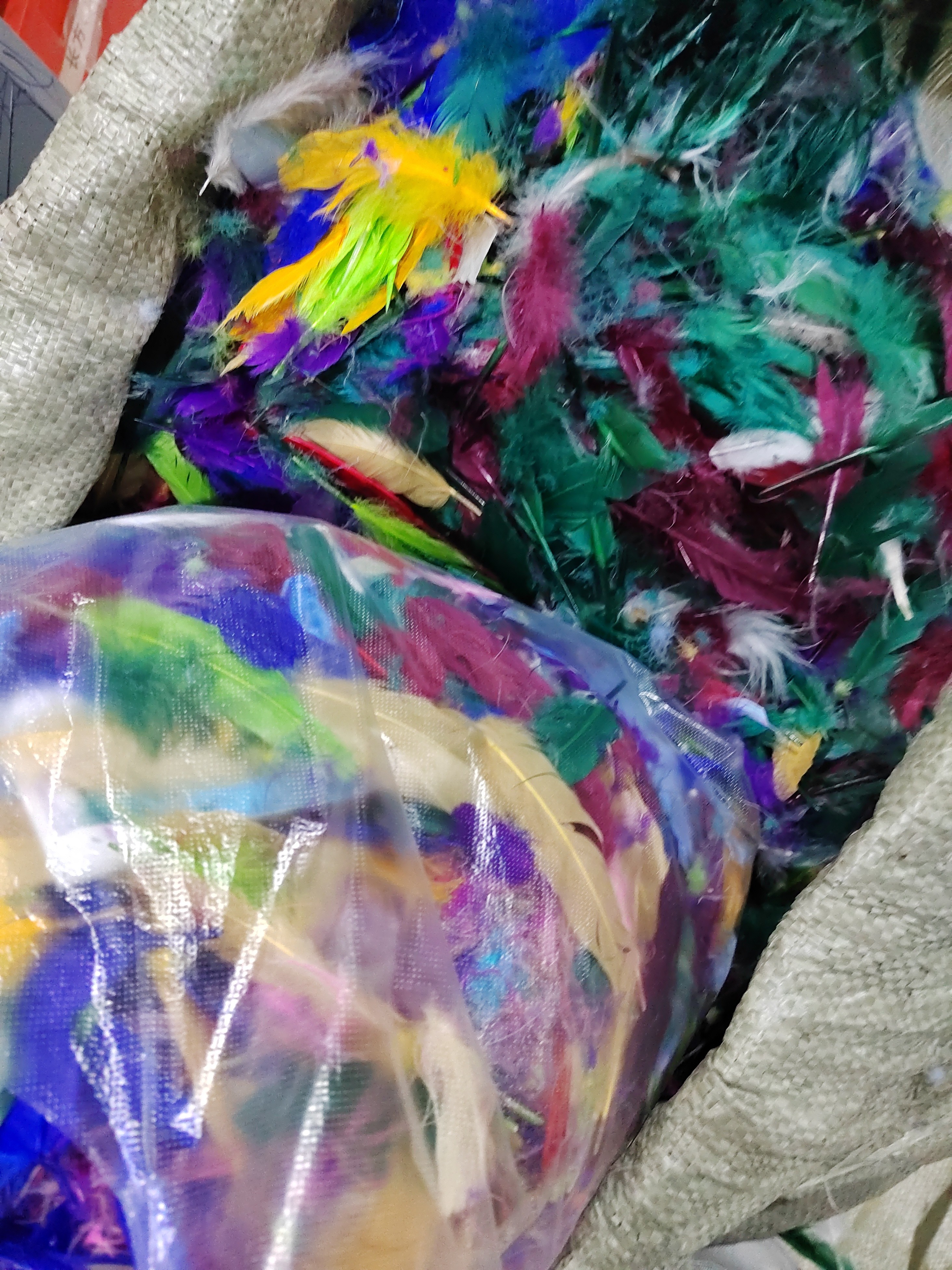 金红16769，1斤，天然羽毛，手工diy配件，请看完讲解再拍