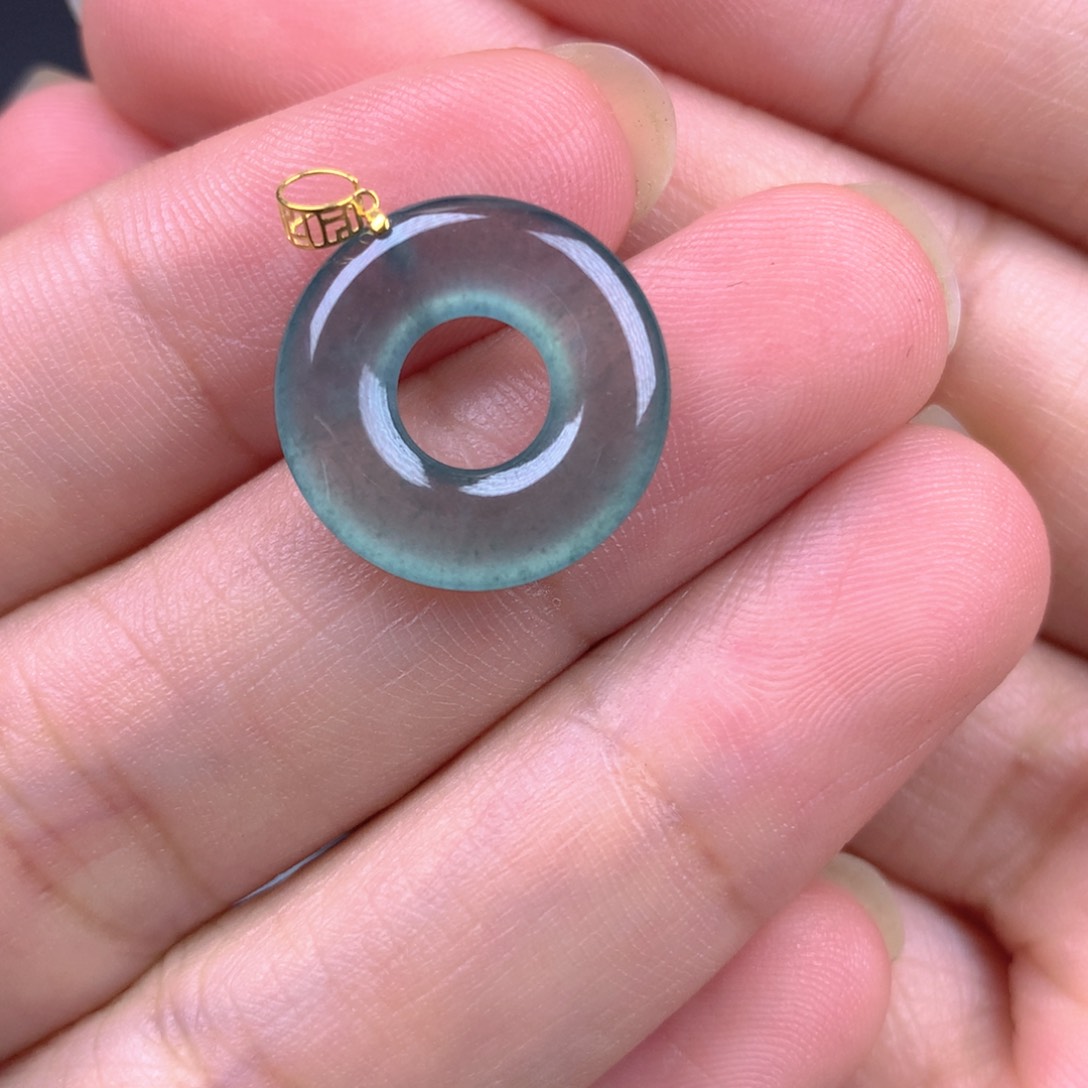 【闪购商品】翡翠18K金镶嵌颈饰翡翠