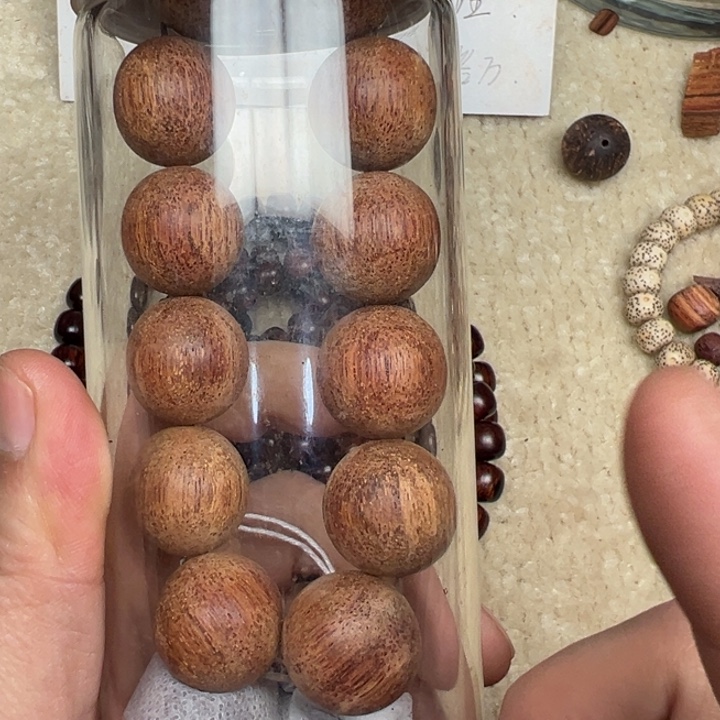 降真香手串/手链朱*20圆珠白油精挑