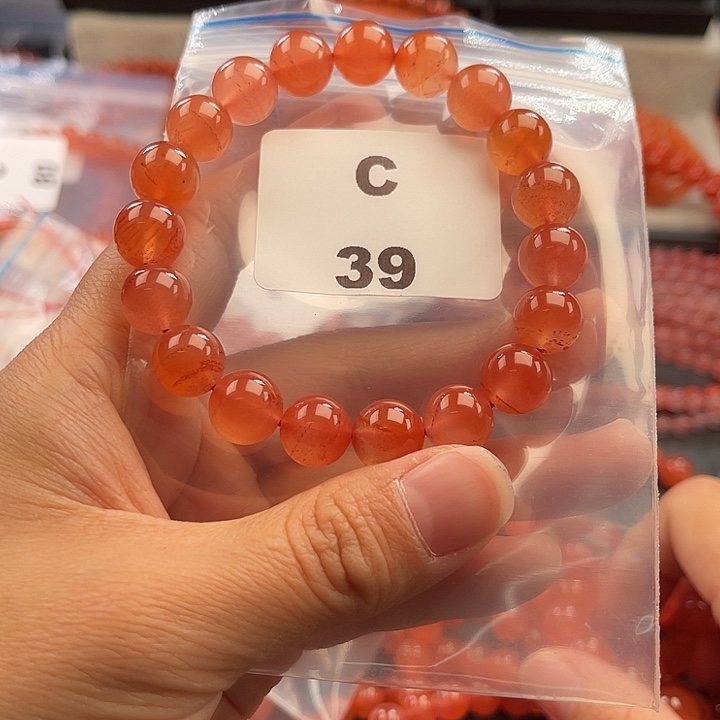 南红玛瑙未镶嵌多样性发货默认微瑕称重10mm