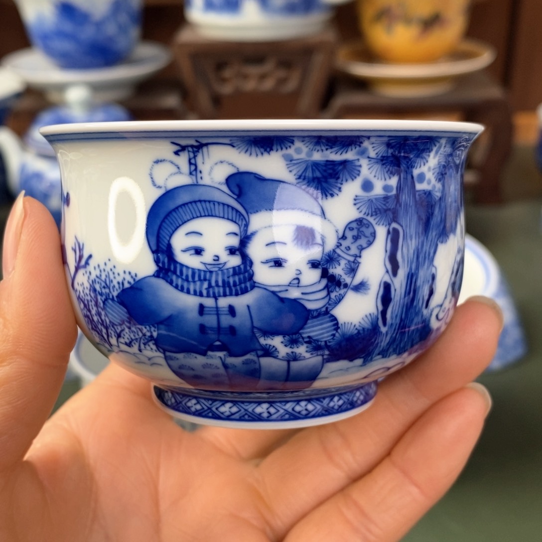 杯景德镇陶瓷手工手绘