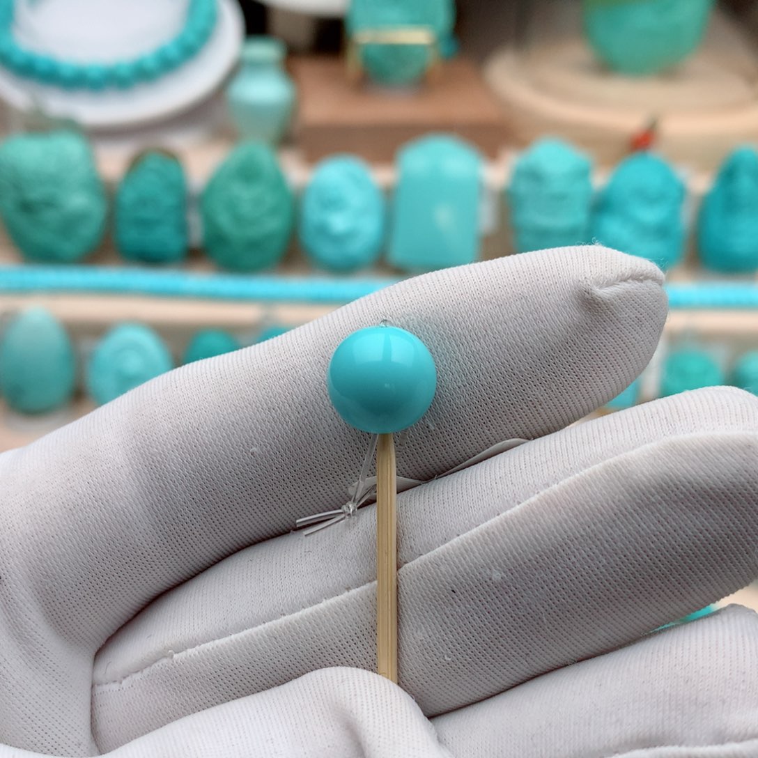 绿松石珠宝奇石未镶嵌重：1克