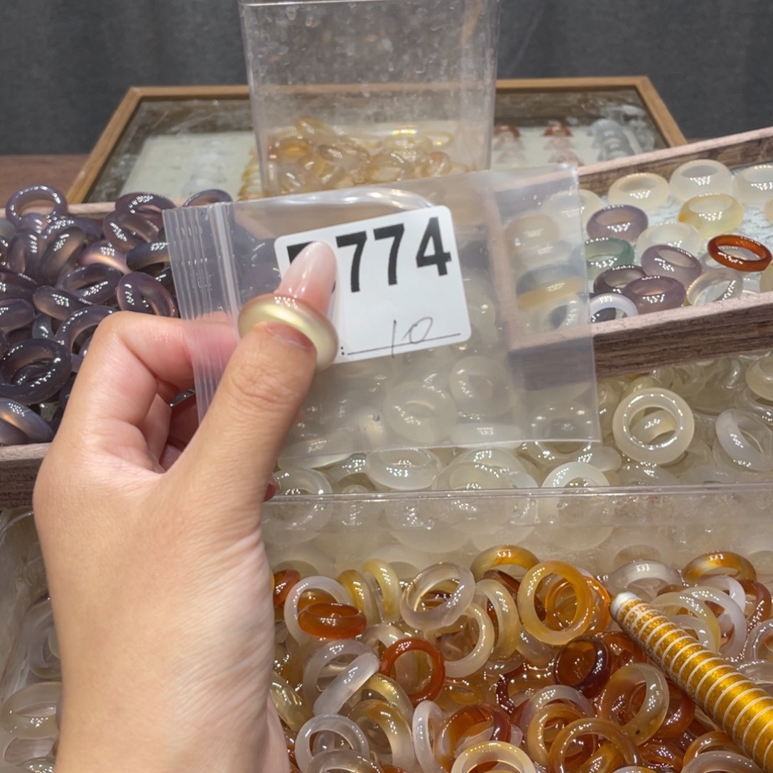 玛瑙/玉髓未镶嵌戒指774