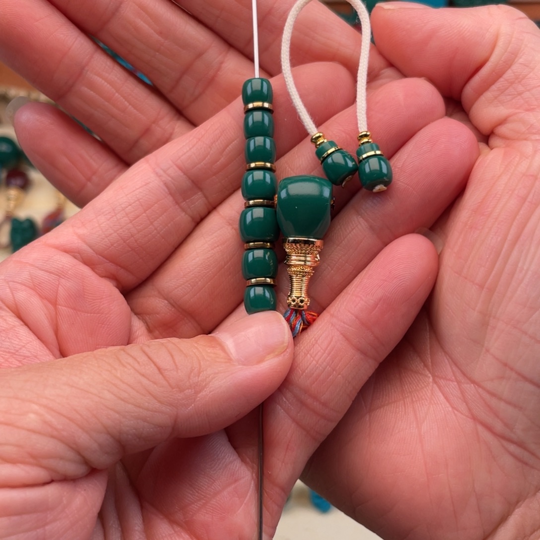 陈***永颈饰琉璃顶珠6.7.8.7.6.，腰珠卡6，三通10，弟子珠