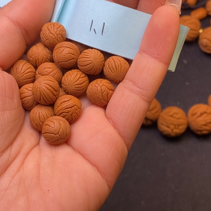 秦岭龙纹桃核21颗