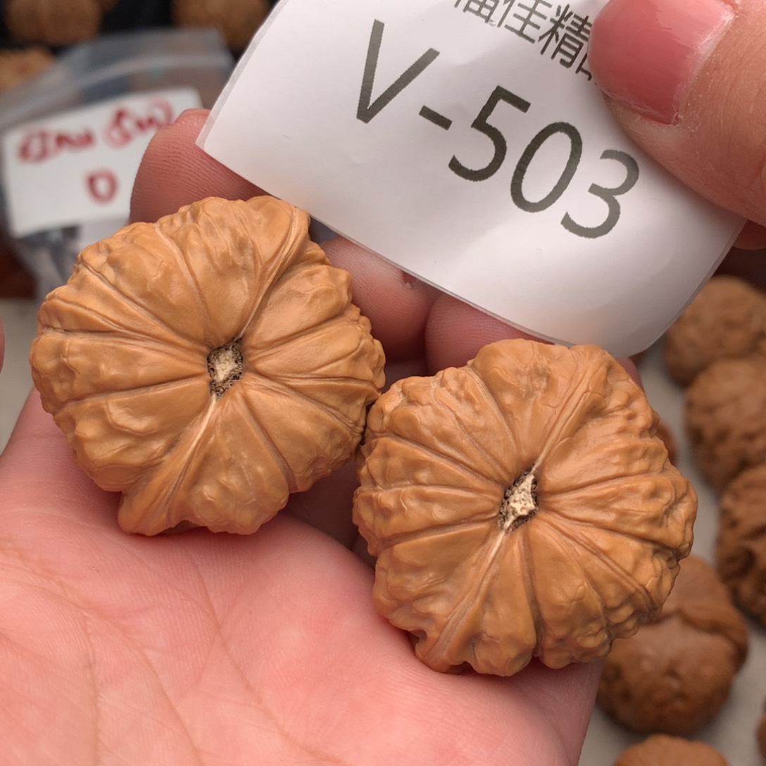 文玩核桃把件42南瓜墩………..