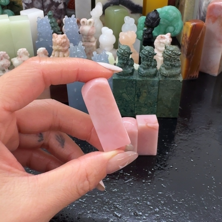 远***渐青田石混合各种石