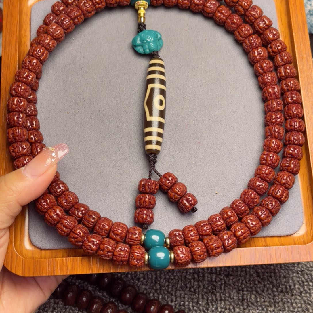 金刚菩提吊坠q*_藏式直切一代龙