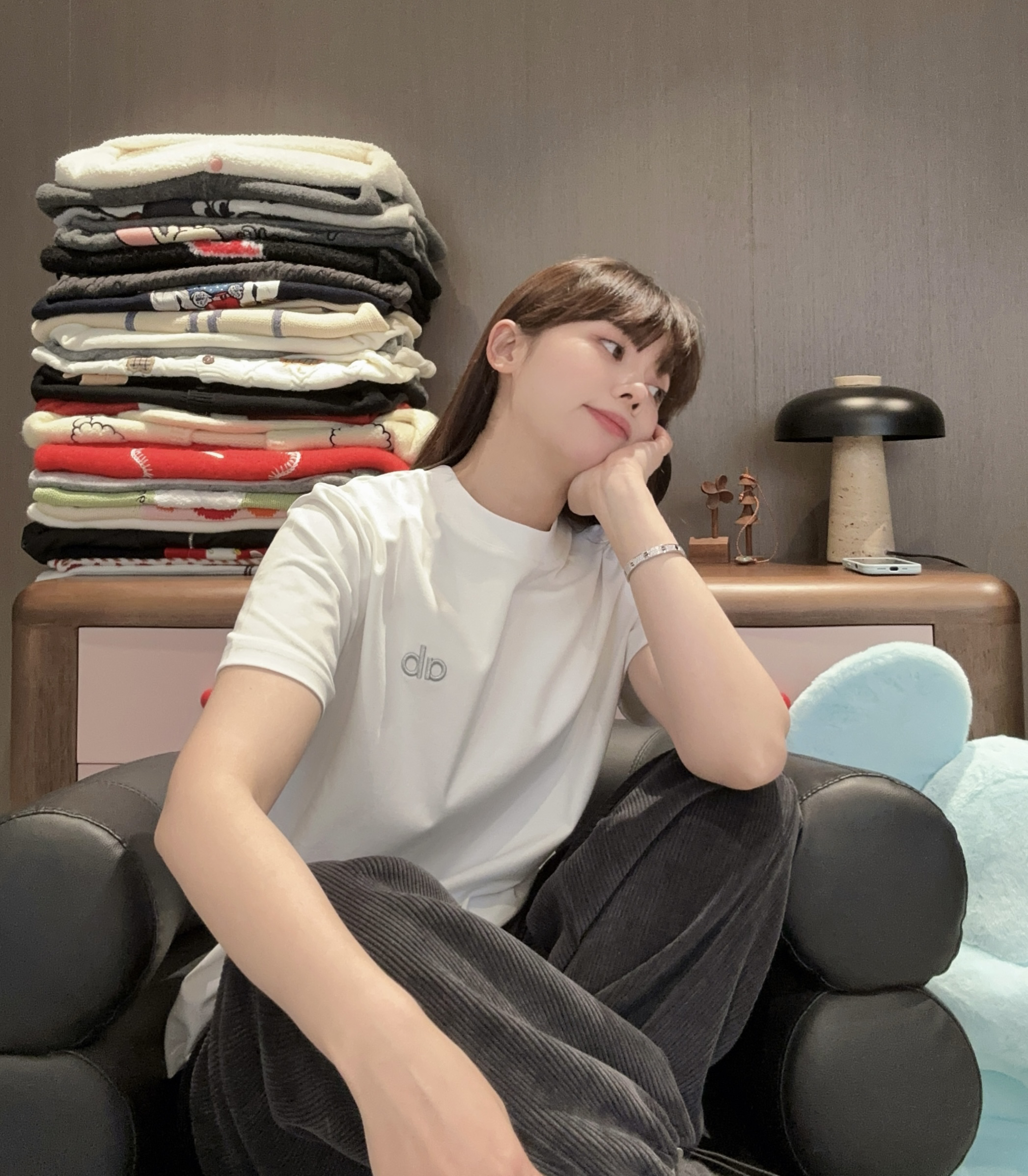 SEVENFUOO-TX6923【小标日记】短袖T恤