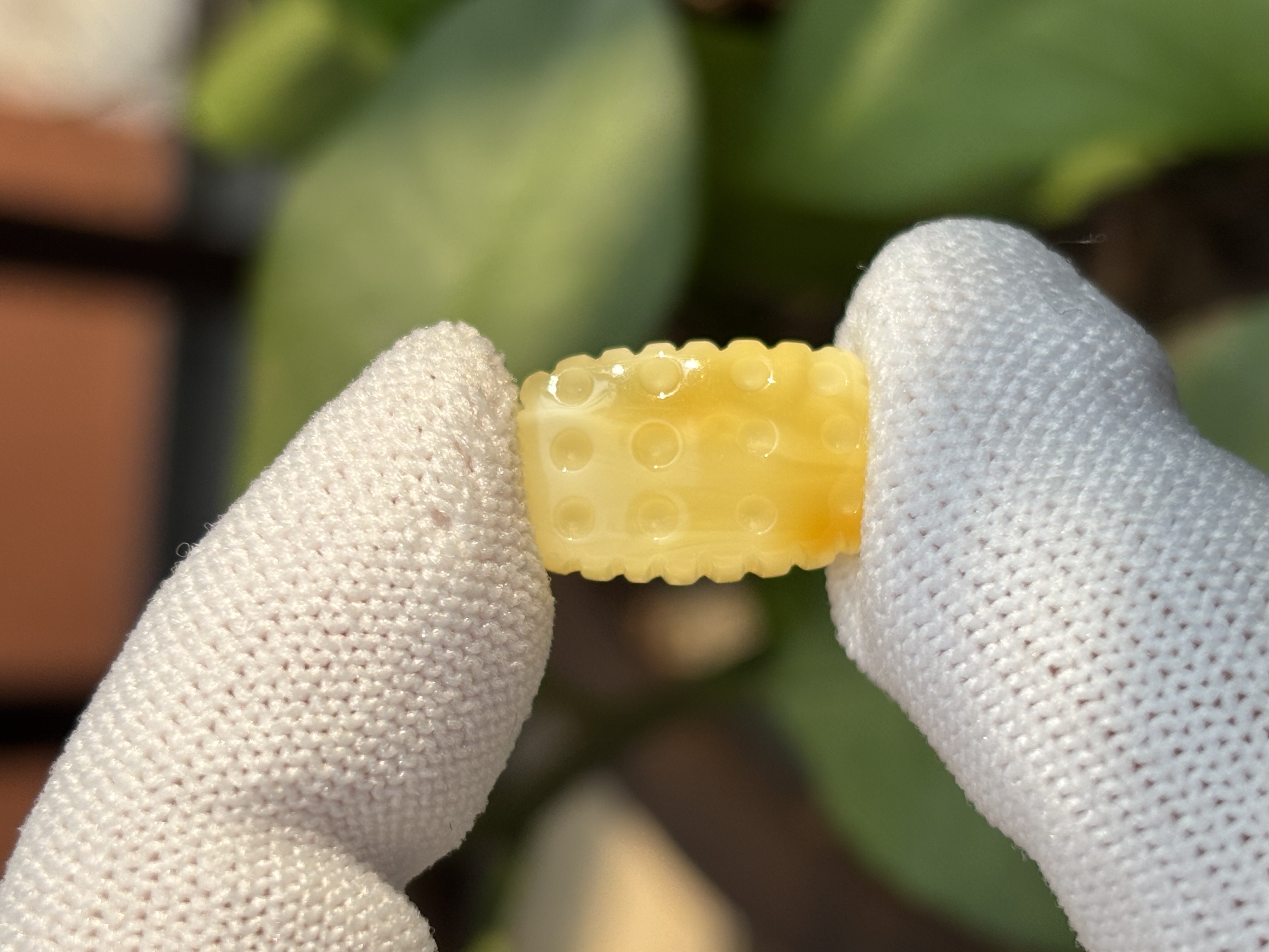 4589天然蜜蜡琥珀饼干配饰17.5x11x6.6mm