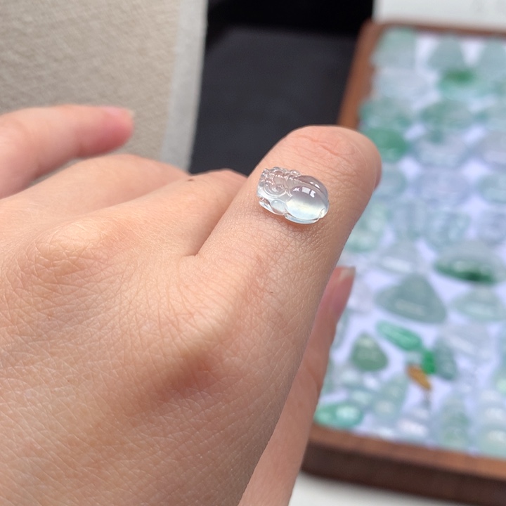 颈饰未镶嵌翡翠高冰貔貅