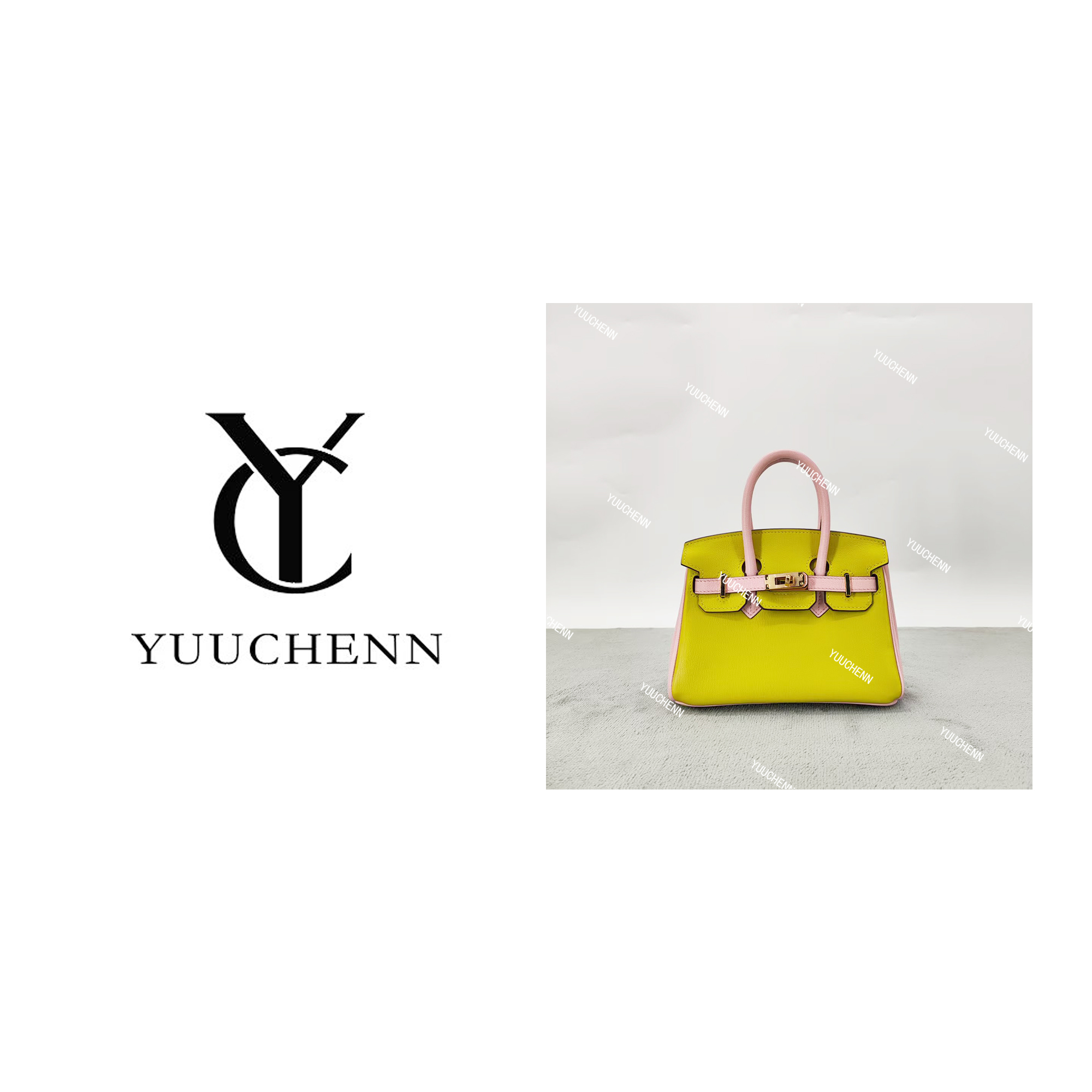 YUUCHENN20cm原创设计高定真皮包 HH7855