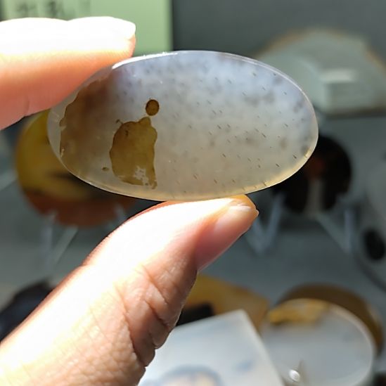 玛瑙/玉髓未镶嵌吊坠挂牌人物