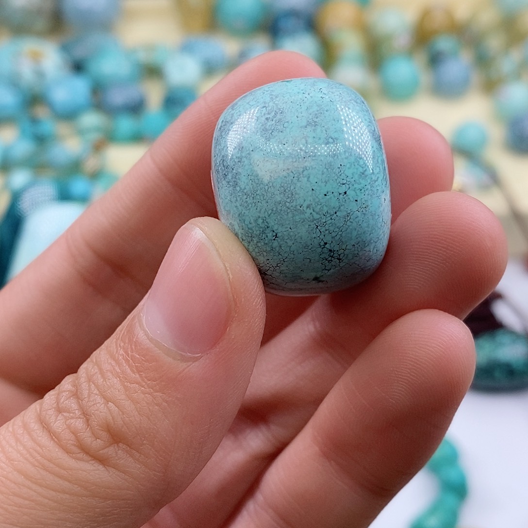 绿松石珠宝奇石未镶嵌暮****人