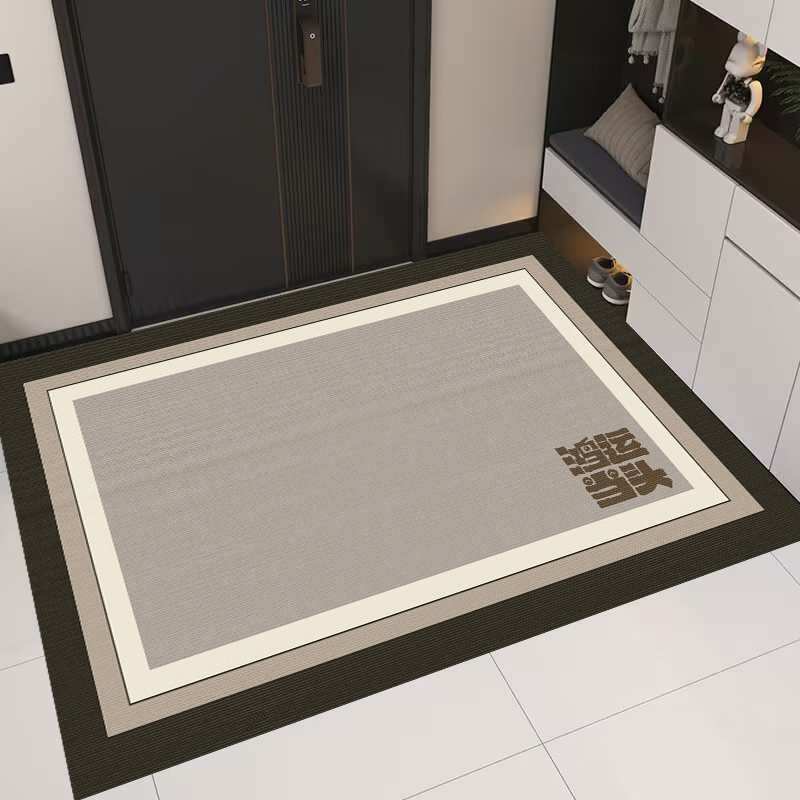 TPR加厚入户门地垫简约现代防滑门垫玄关门口蹭土脚垫耐脏可裁剪.