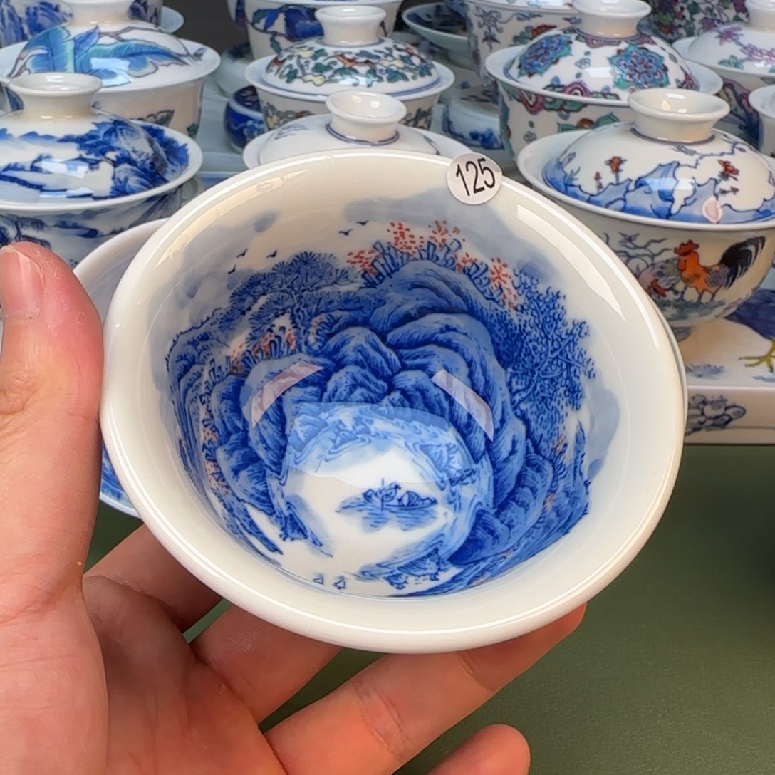 彦祖纯手工纯手绘茶具125