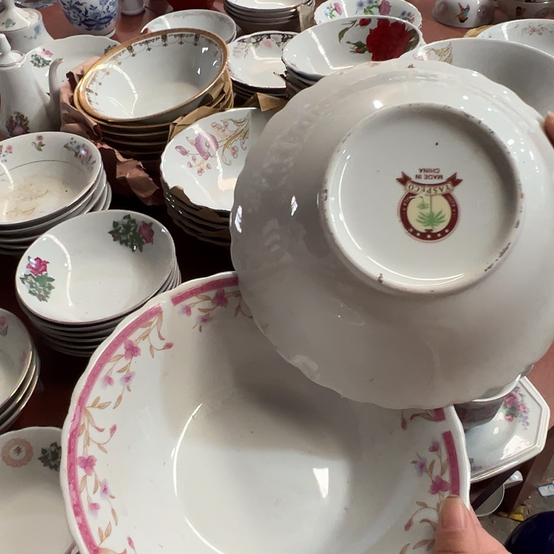 醴陵瓷直播供货基地20厘米釉上微瑕