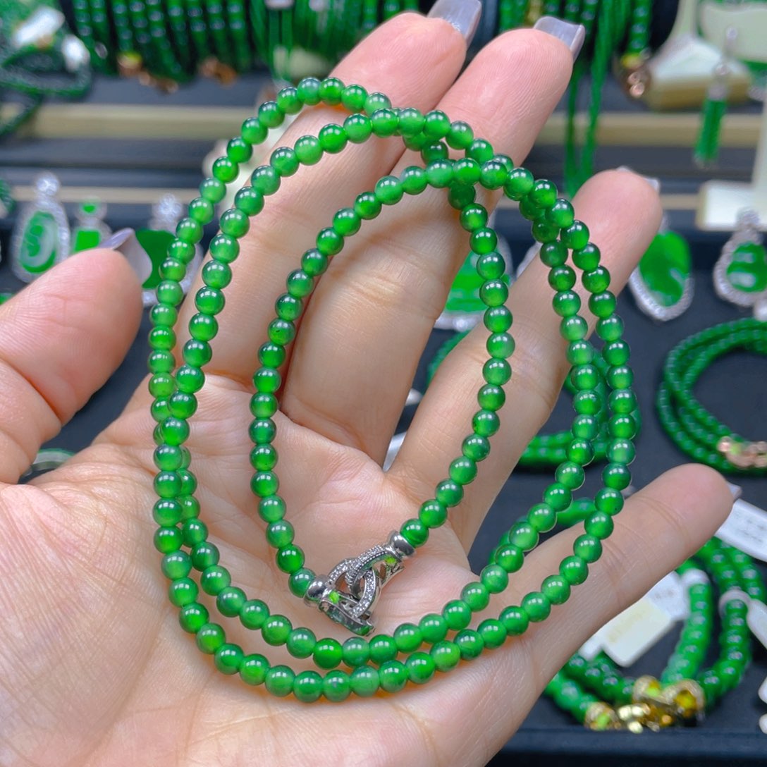 颈饰未镶嵌翡翠项链4