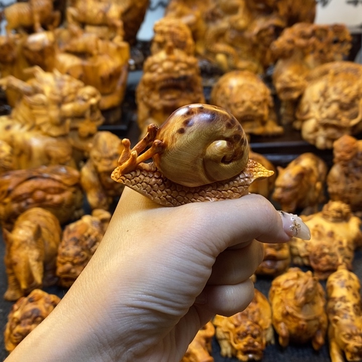 柏木蜗牛手把件手把件