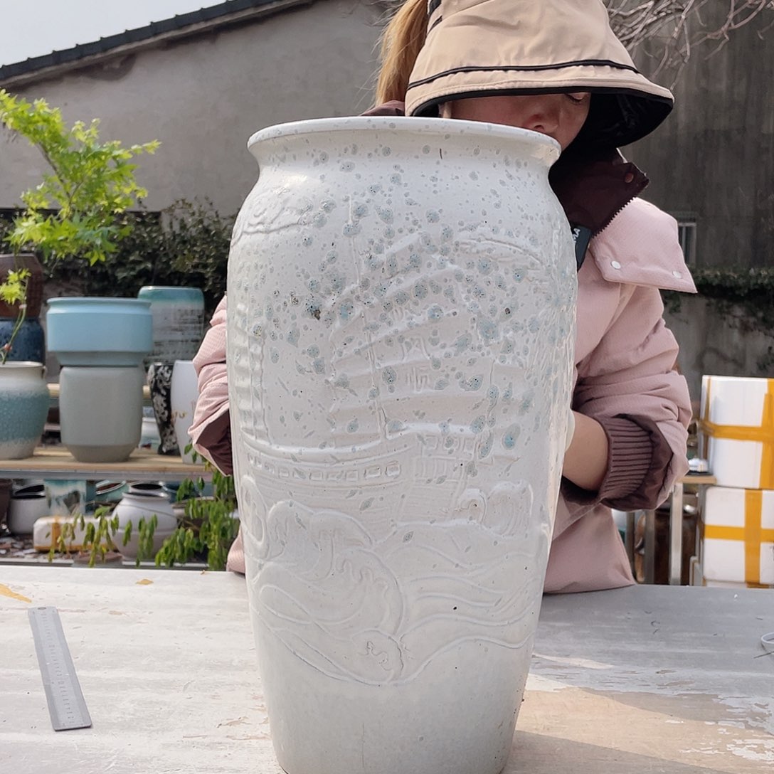 紫砂花盆王嫂花盆直播0309-891一帆风顺