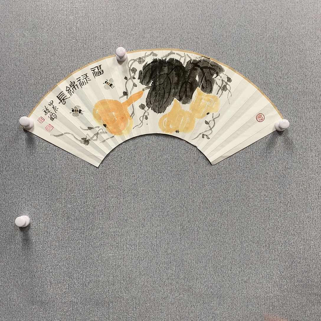 【闪购商品】国画叶金福扇面花鸟