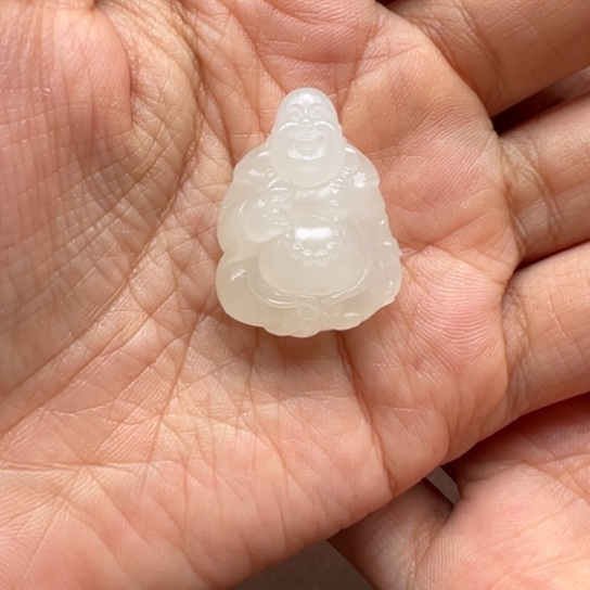 和田玉未镶嵌颈饰青海料佛