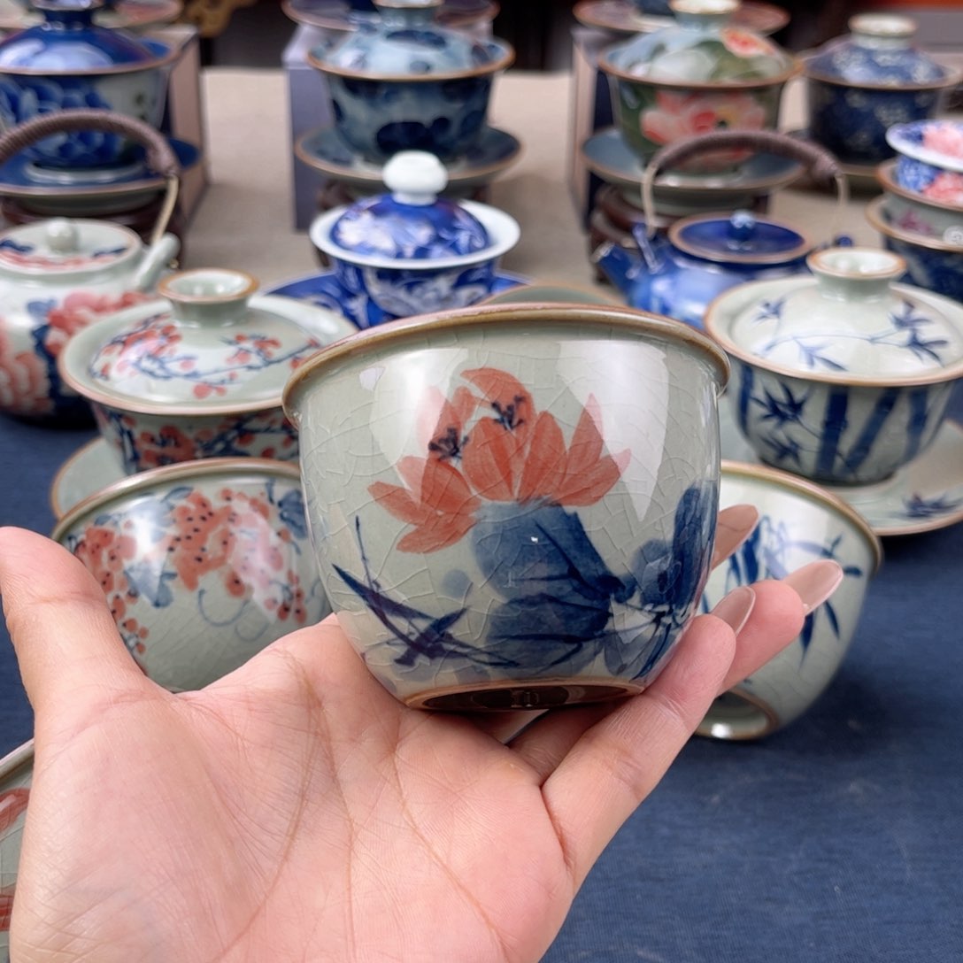 杯景德镇手绘手工茶具