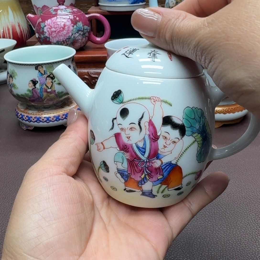 瓷片景德镇仿古手工制作精品展示