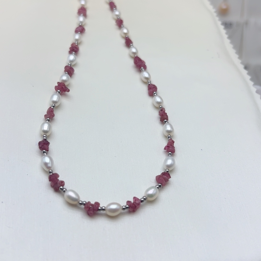 淡水珍珠项链钛钢