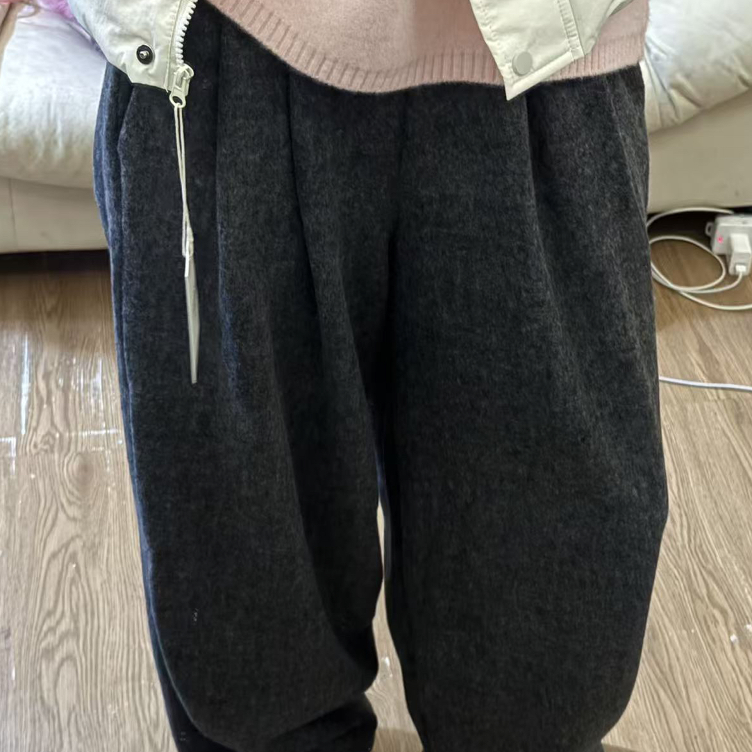 25101荔枝推荐加绒阔腿裤