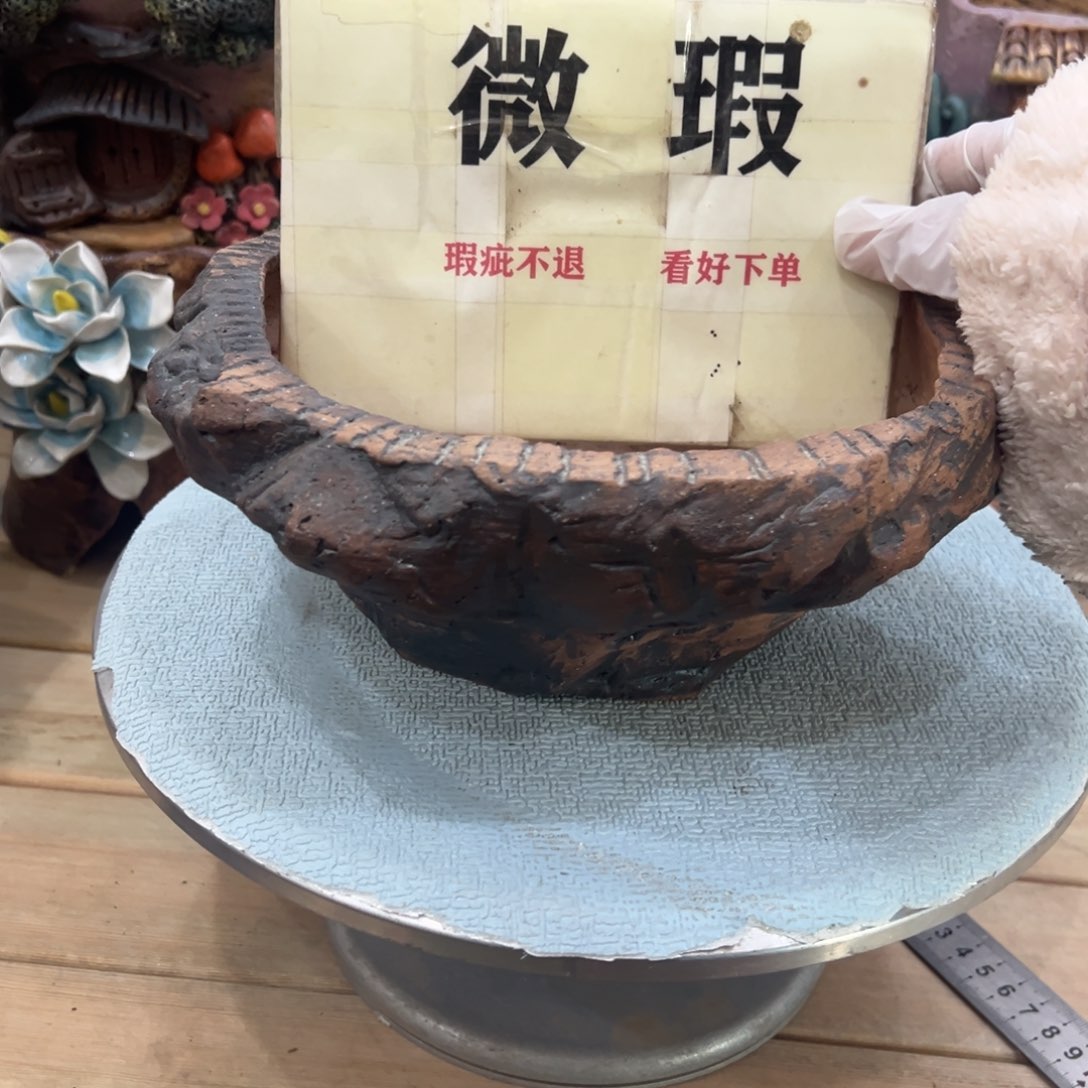 红陶陶然微瑕多肉花盆