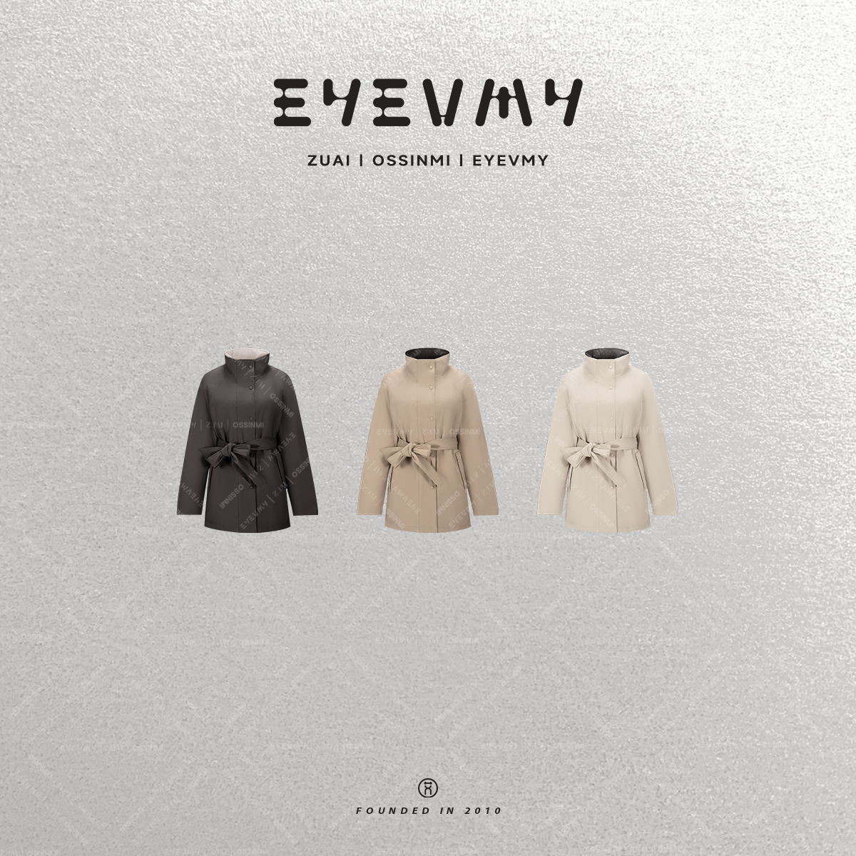 【集结号】全棉立领寛松板中长风衣羽绒服WT54OFU162