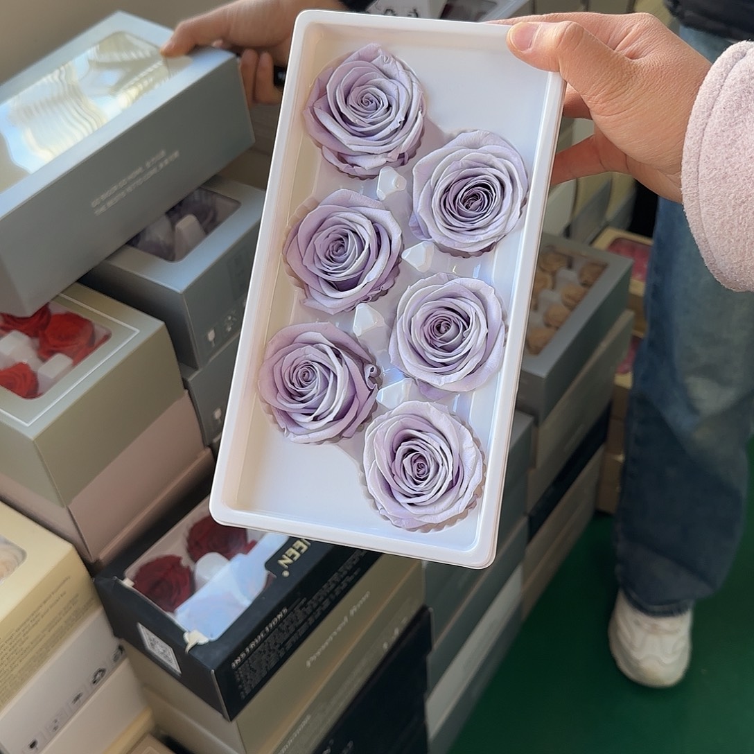 K60号浅紫色6朵5-6厘米