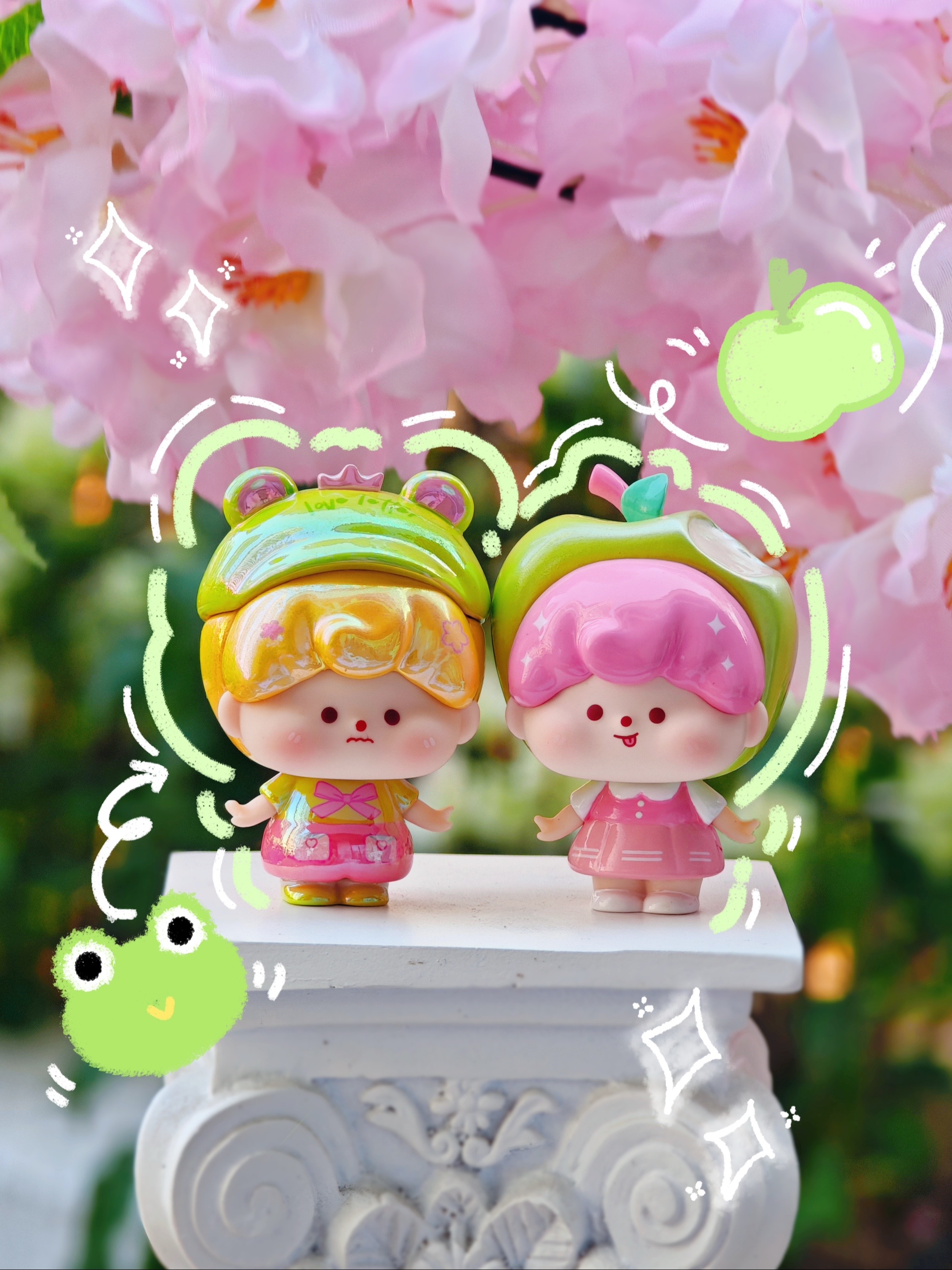 【踩后五】可爱萌粒 比莉樱绽 波比 手办潮玩 