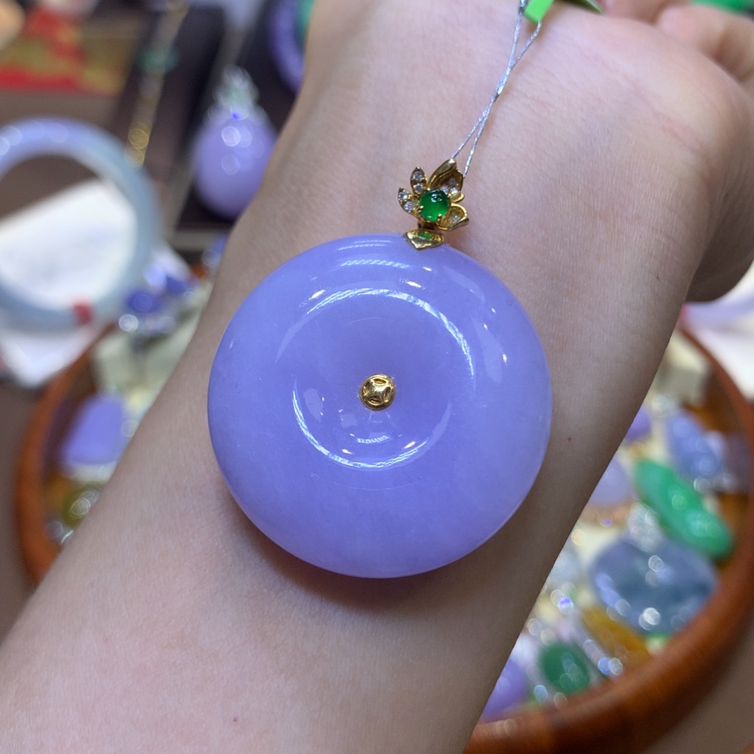 【闪购商品】翡翠18K金镶嵌颈饰翡翠