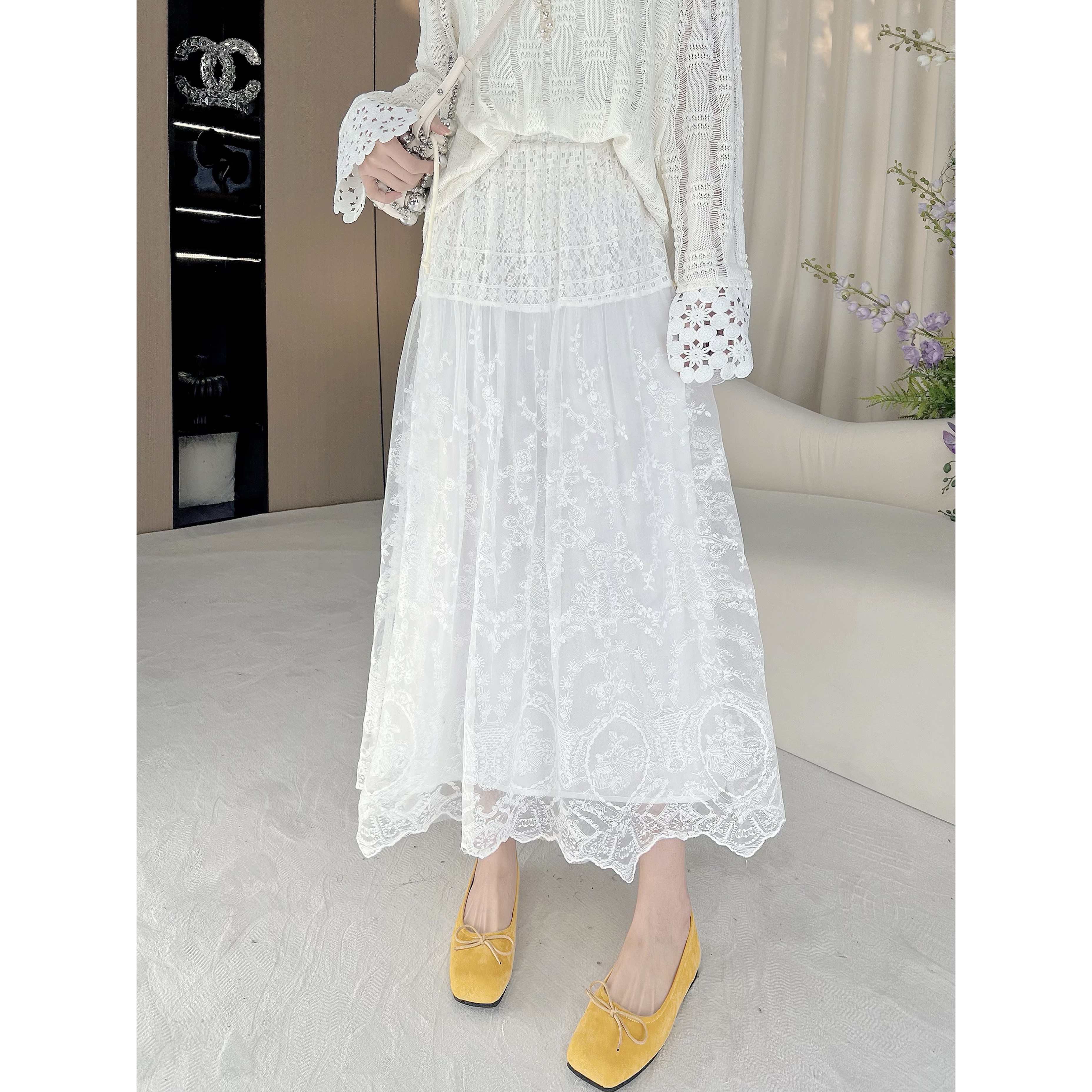 【白茶花】丸子璐春季新款时尚休闲半身裙预WZLBSQ0862A