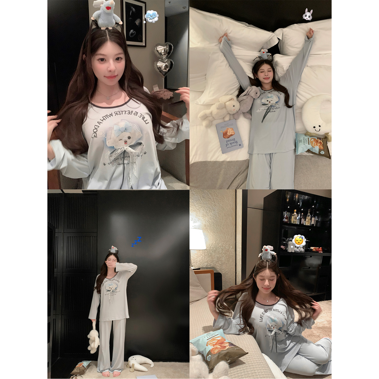 舒服到秒入梦乡【“三丽鸥家居服”90 天 丝 莱赛尔!】德芙料ZTTQ1723