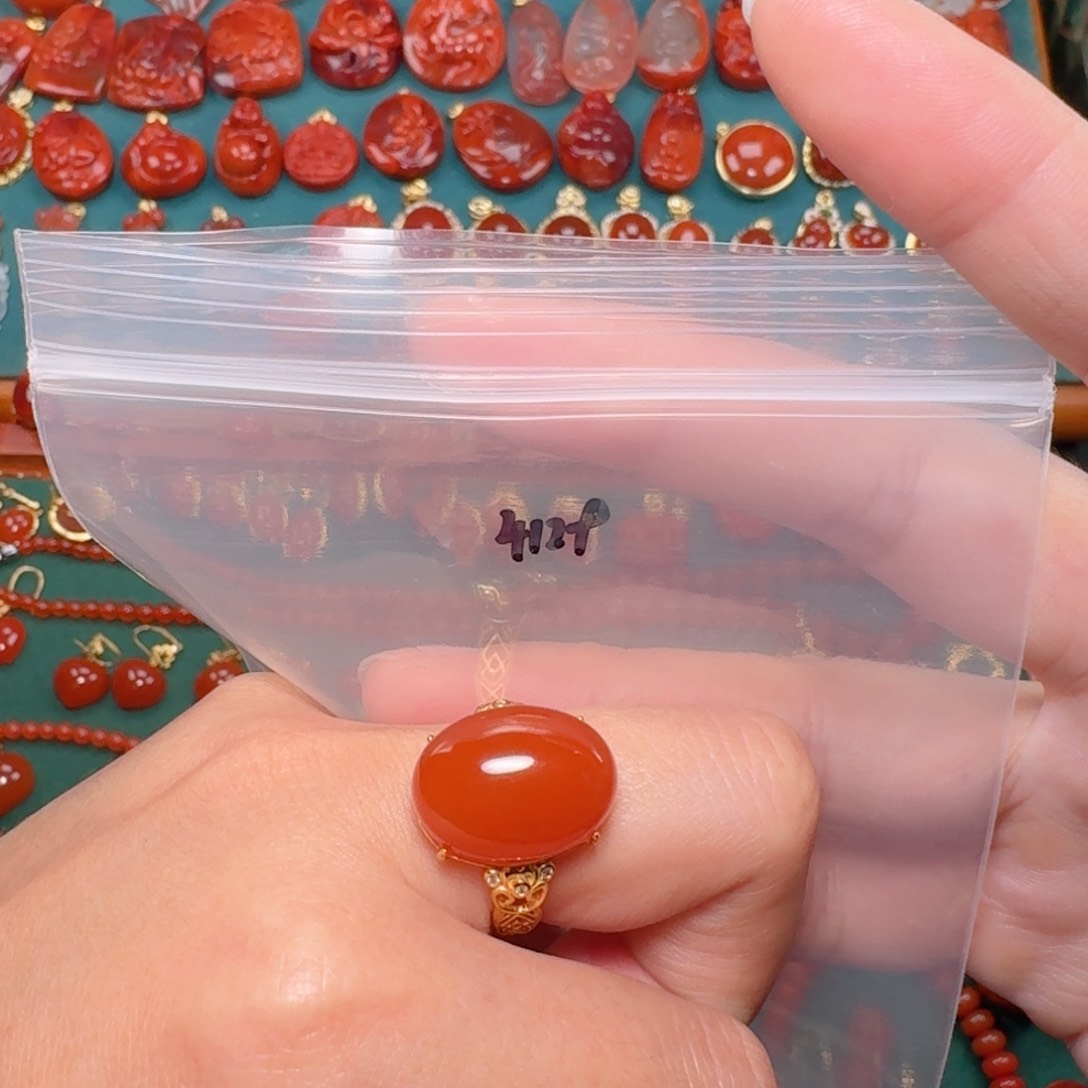 南红玛瑙南红银S925镶嵌