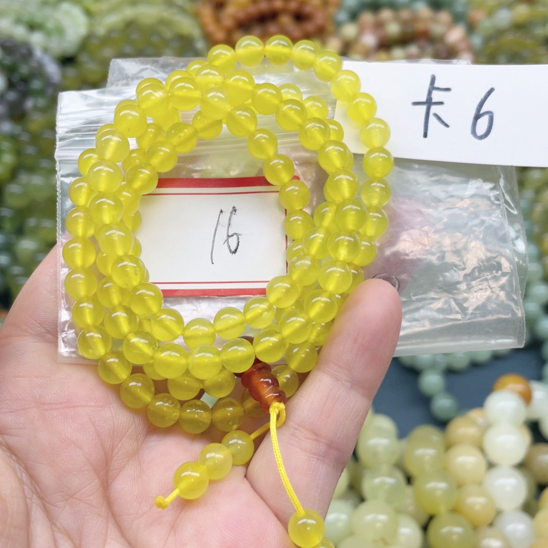 未镶嵌蛇纹石玉手链