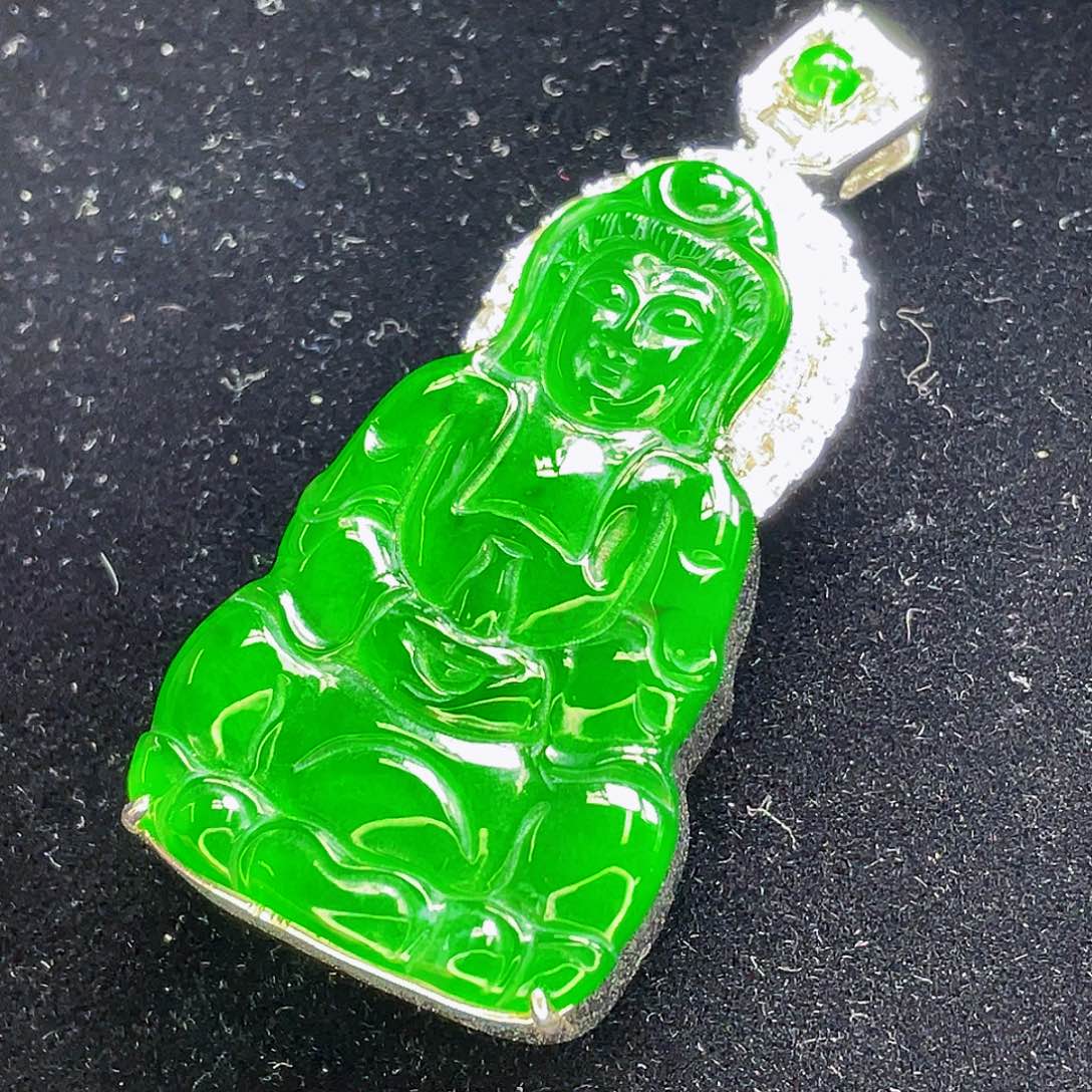 翡翠未镶嵌吊坠(不含链)