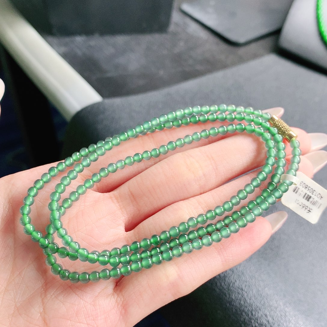 翡翠未镶嵌手链项链