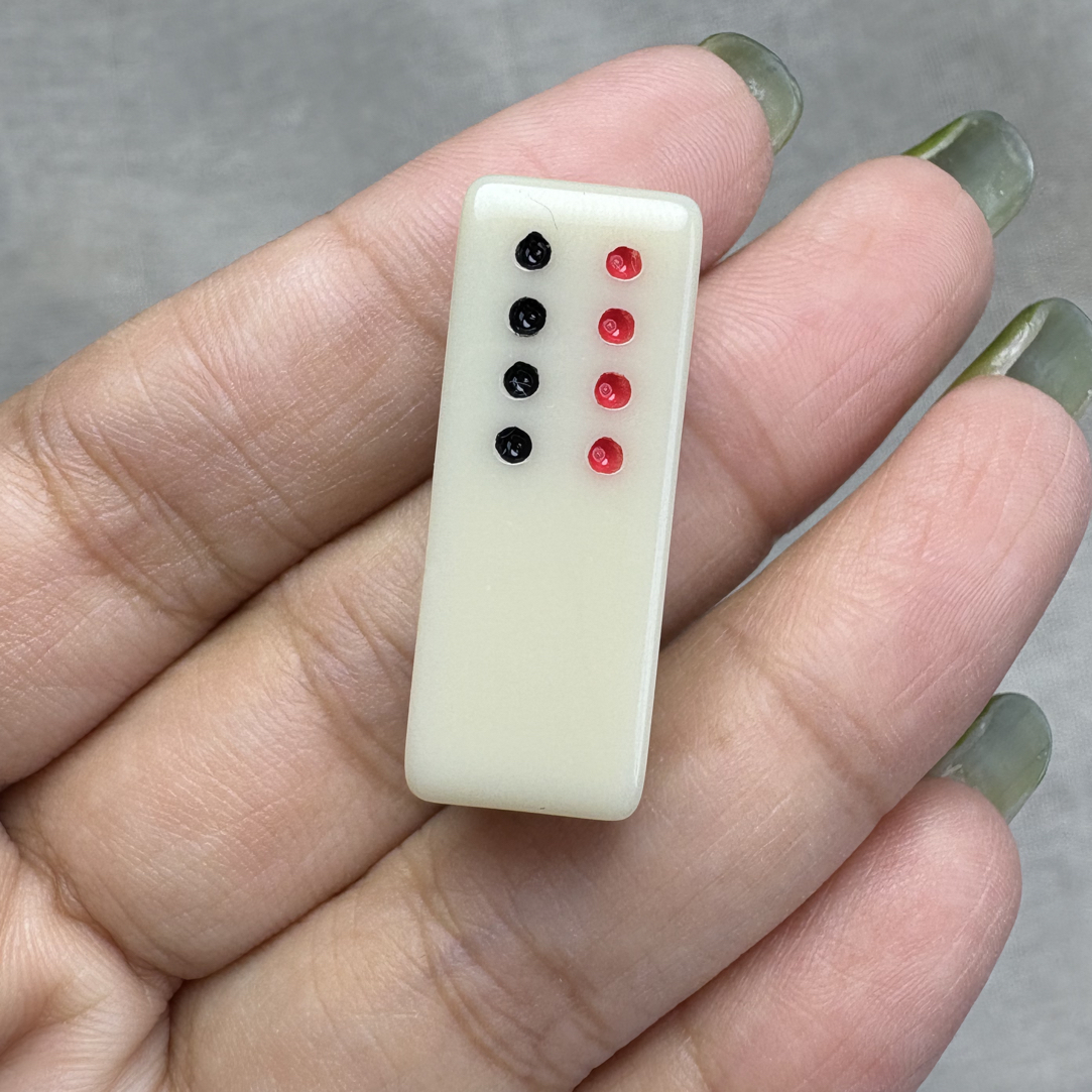 文玩配饰一字雪巴琉璃三通配件尺寸：30×11MM左右买文玩