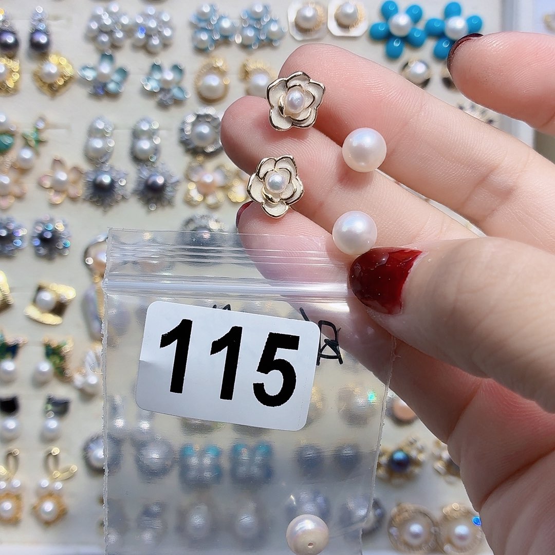 耳饰淡水珍珠合金