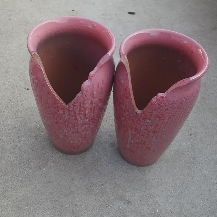 红陶14/26两个盆子