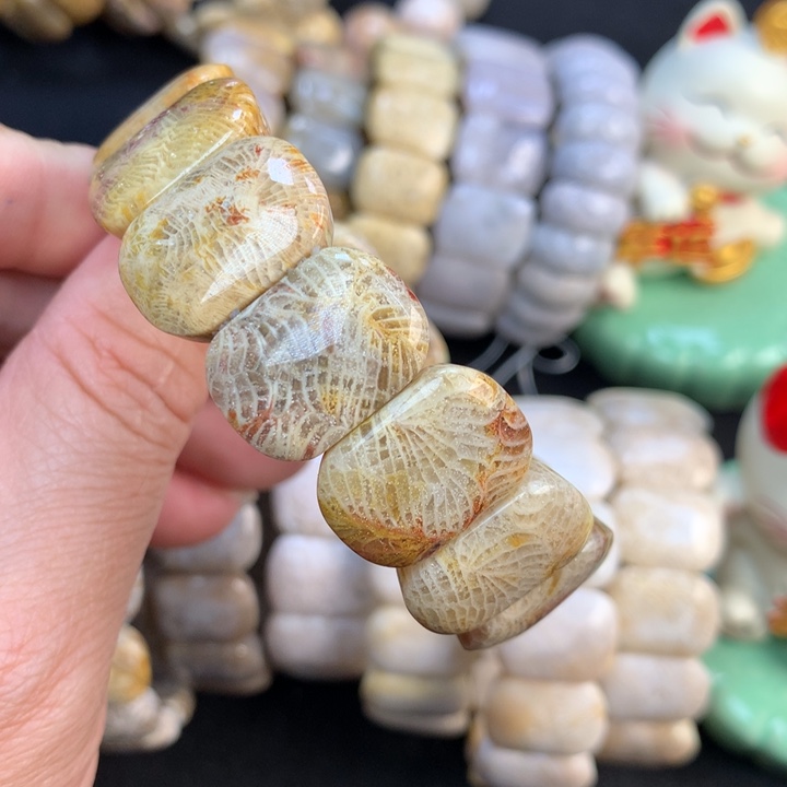 【闪购商品】硅化珊瑚（珊瑚玉）手链未镶嵌