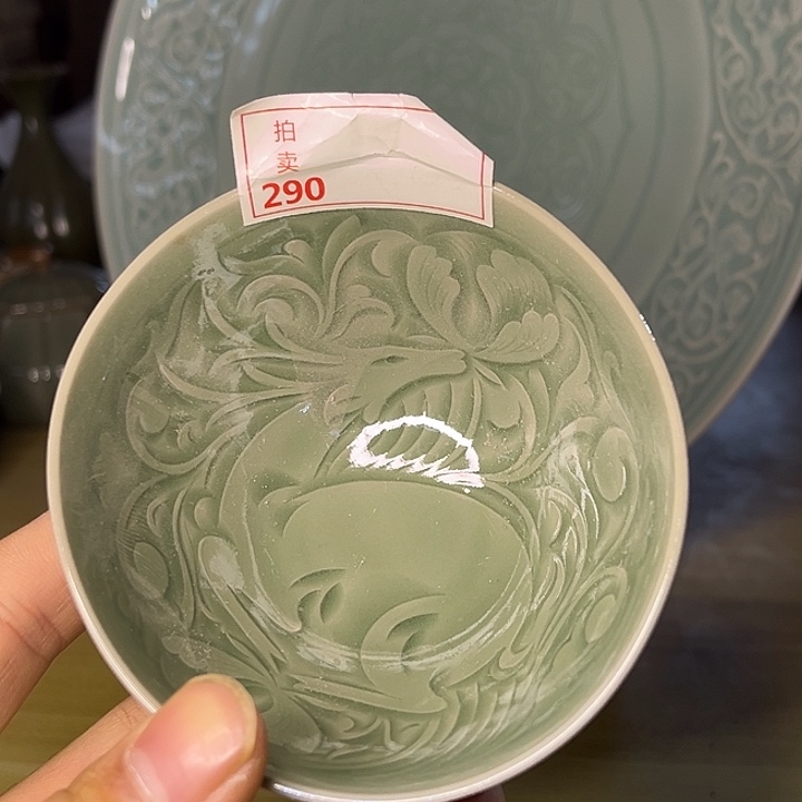 微瑕变形手工鹿杯 290 号一只