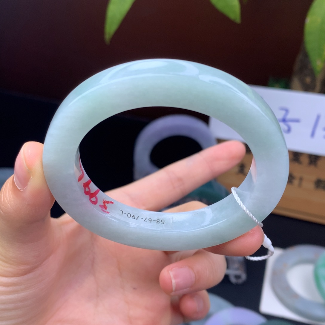 定制翡翠手镯未镶嵌定制不退不换53-57