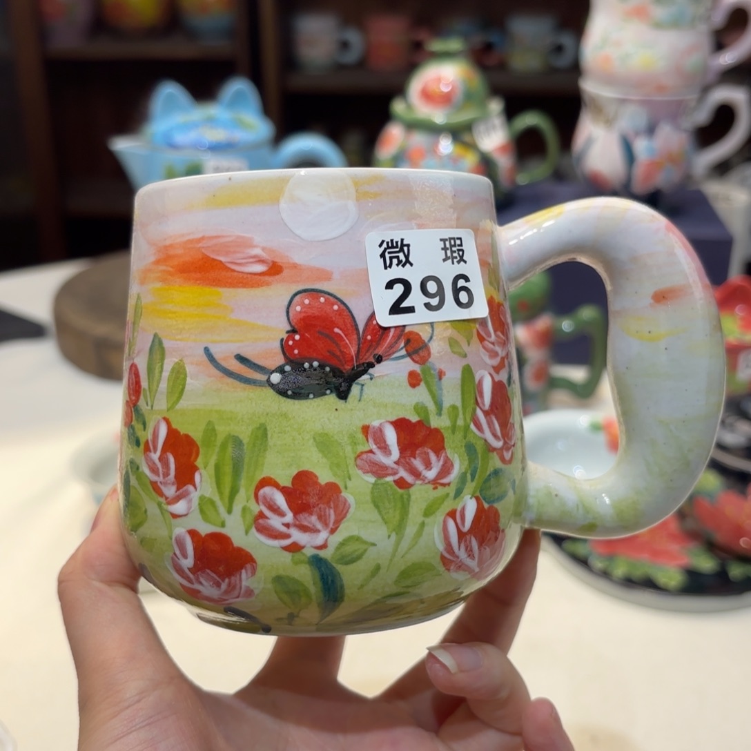 景德镇手绘高温釉下彩陶瓷茶具