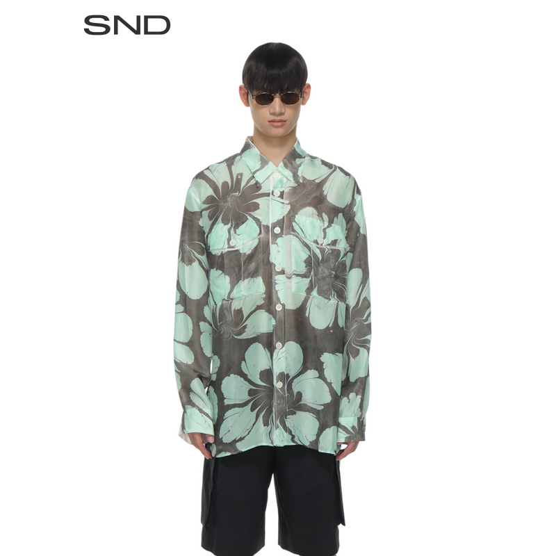 【DVN设计师品牌】SND SS25 印花长袖衬衫